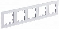 Рамка универсальная Systeme Electric AtlasDesign Nature 5-м. матовое стекло белый
